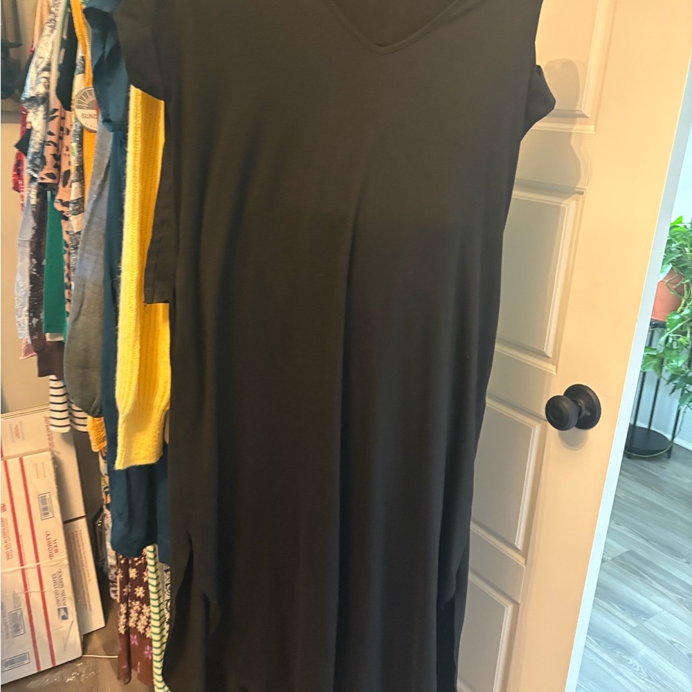 Entro Black and Blue Dress